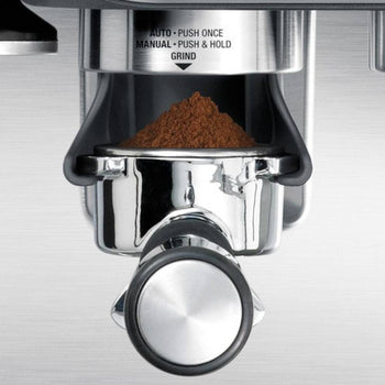 Close-up of the manual shot and grind controls on the Barista Express.